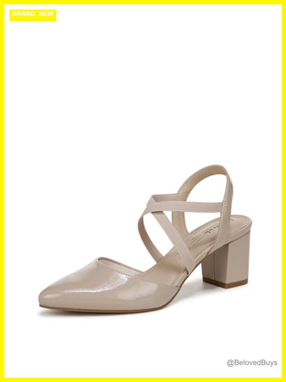 LifeStride April Slingback Block Heel Pointed Toe Pump